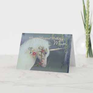 Mum Unicorn Geburtstagskarte Magischer Geburtstag Karte