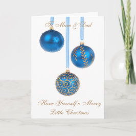 MUM & VATER CHRISTMAS-KARTE FEIERTAGSKARTE