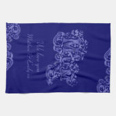 Mum we Liebe you blue Küchentuch (Horizontal)