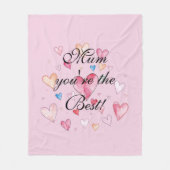 Mum You're the Best Mother's Day  Fleecedecke (Vorderseite)