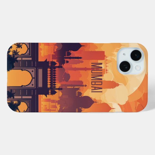 Mumbai Case-Mate iPhone Hülle (Rückseite (Horizontal))