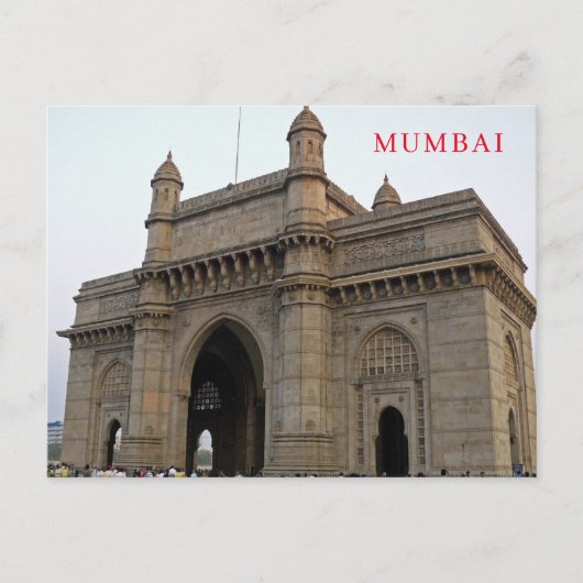 Mumbai Gateway in Indien sieht Postkarte (Vorderseite)