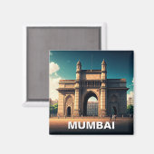 Mumbai Gateway India Travel Souvenir Magnet (Vorderseite/Rückseite)