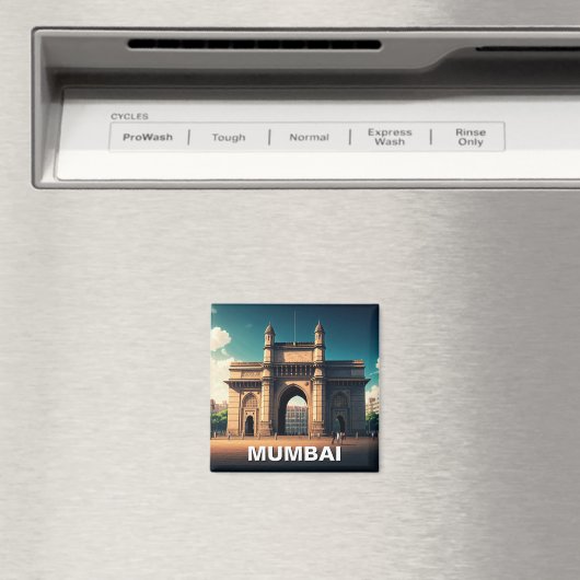 Mumbai Gateway India Travel Souvenir Magnet (In Situ (Geschirrspüler))