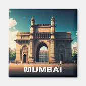 Mumbai Gateway India Travel Souvenir Magnet (Vorne)