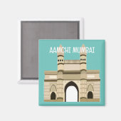 Mumbai Gateway of India Travel Magnet (Vorderseite/Rückseite)
