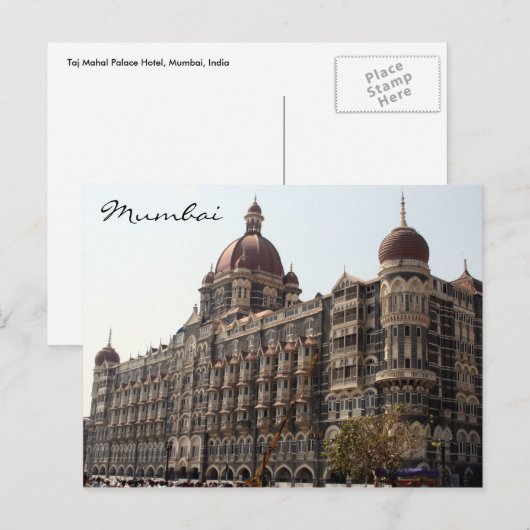 Mumbai-Hotel Postkarte (Vorne/Hinten)