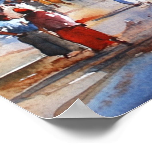 Mumbai in India Poster (Ecke)