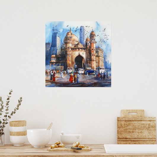 Mumbai in India Poster (Küche)