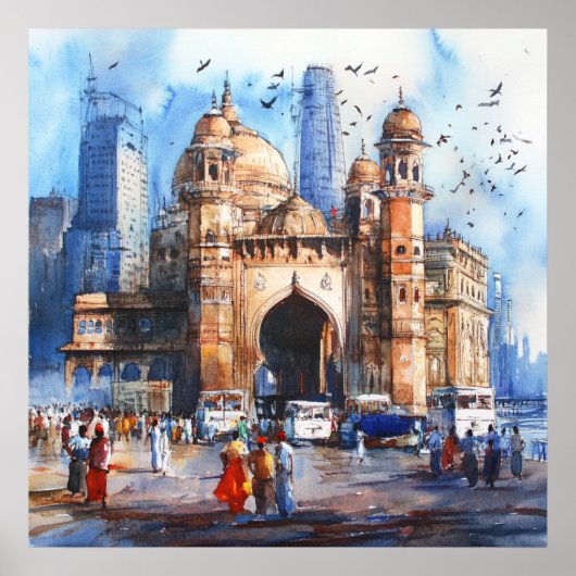 Mumbai in India Poster (Vorne)