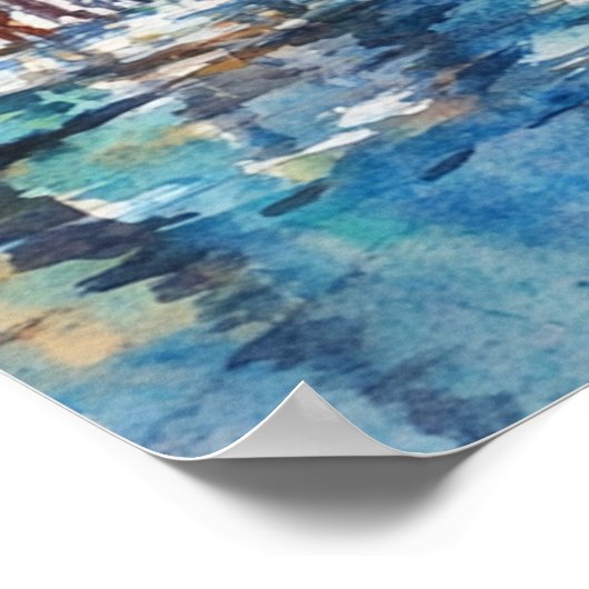 Mumbai in India Poster (Ecke)