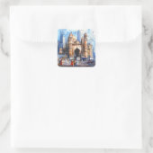 Mumbai in India Quadratischer Aufkleber (Tasche)
