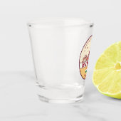 Mumbai India City Skyline Emblem Schnapsglas (Links)