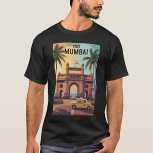 Mumbai India Gateway India Illustration Travel T-Shirt
