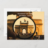 Mumbai India Vintage Tourism Travel Add Postkarte (Vorne/Hinten)