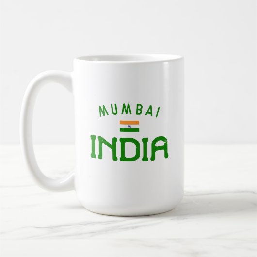 Mumbai-Indien in Bedrängnis Kaffeetasse (Links)
