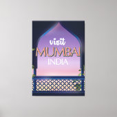 Mumbai Indien Vintages Reiseplakat Leinwanddruck (Vorderseite)