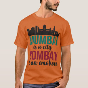 Mumbai ist eine Stadt in Bombay und ist eine Emoti T-Shirt