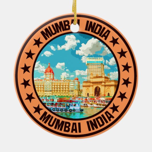 Mumbai Keramik Ornament (Hinten)