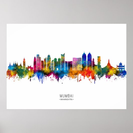 Mumbai Maharashtra Skyline Poster (Vorne)