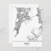 Mumbai-Minimalisten in Indien Postkarte (Vorne/Hinten)