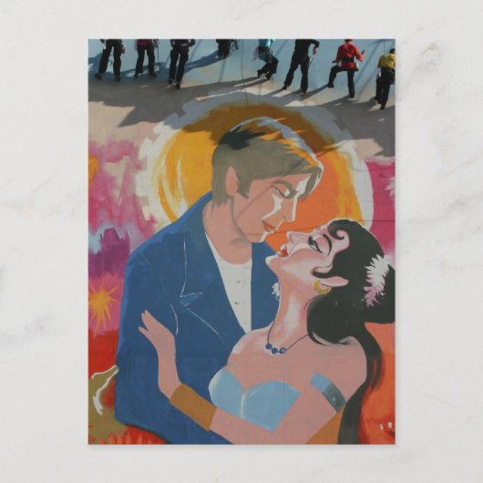 Mumbai-Poster-Maler Postkarte (Vorderseite)