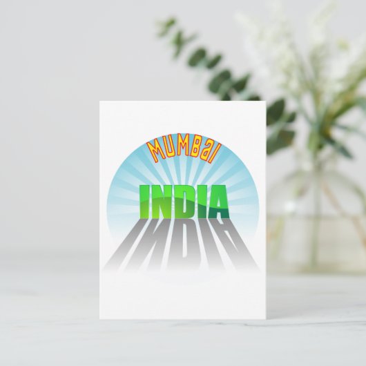 Mumbai Postkarte (Stehend Vorderseite)
