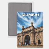 Mumbai-Reiseandenken Magnet (Vorderseite/Rückseite)