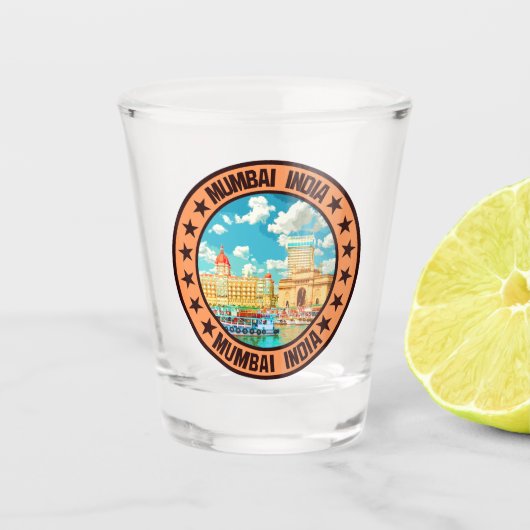 Mumbai Schnapsglas (Vorderseite)