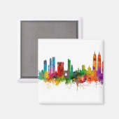 Mumbai Skyline India Bombay Magnet (Vorderseite/Rückseite)