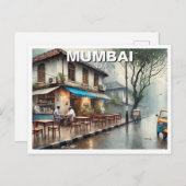 Mumbai Streetview Travel Souvenir Postkarte (Vorne/Hinten)