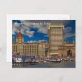 Mumbai - Tor zu Indien Postkarte (Vorne/Hinten)