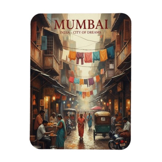 Mumbai Travel Souvenir Magnet (Vertikal)