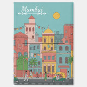 Mumbai Travel Souvenir Magnet (Vorderseite)