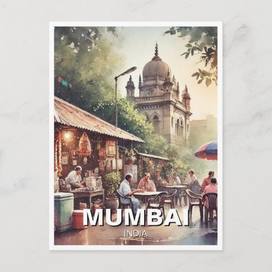 Mumbai Travel Souvenir Postkarte (Vorderseite)