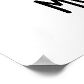 Mumble Bee Funny Insect Pub Poster (Ecke)