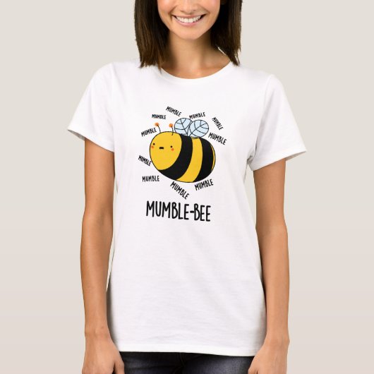 Mumble Bee Funny Insect Pub T-Shirt (Vorderseite)