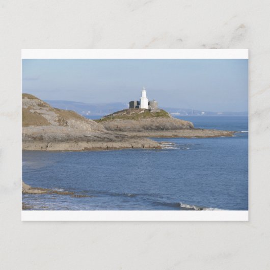 Mumbles Leuchtturm, Mumbles Postkarte (Vorderseite)