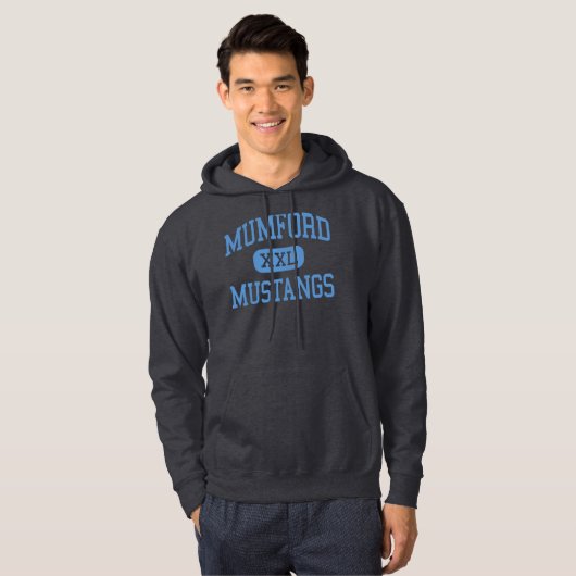 Mumford - Mustangs - hoch - Detroit Michigan Hoodie (Vorne ganz)