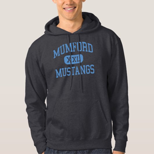 Mumford - Mustangs - hoch - Detroit Michigan Hoodie (Vorderseite)