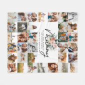 Mumie Geschenk mehrere Fotos schöne Blumen Fleecedecke (Vorderseite (Horizontal))