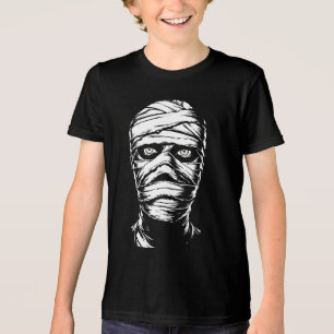 Mumie mit Verbänden Horror Pop Art Blick Tri-Blend Shirt