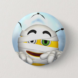 Mumien-Gesicht Button