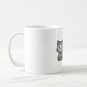 Mumien-Katze ägyptische Halloween-Kunst Kaffeetasse