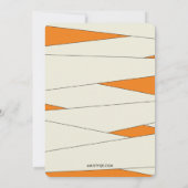 Mumified Halloween in Pumpkin-Party Einladung (Rückseite)