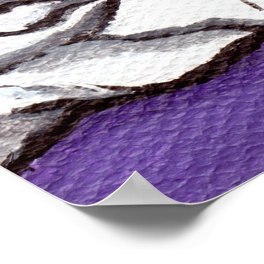 Mumified - Whimsical Cat Print Poster (Ecke)