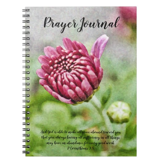 Mumm Bud Prayer Journal Notizblock (Vorderseite)