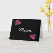 Mumm florale Chalkboard Karte (Gelbe Blume)