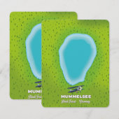 Mummelsee Schwarzwald Deutschland Karte. (Vorne/Hinten)