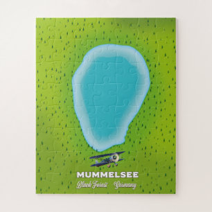 Mummelsee Schwarzwald Deutschland Karte. Puzzle